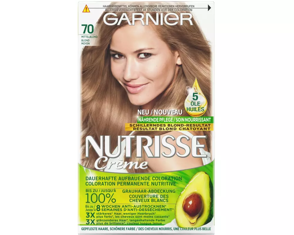 Garnier Haarcoloration Nutrisse Crème 70 Mittelblond