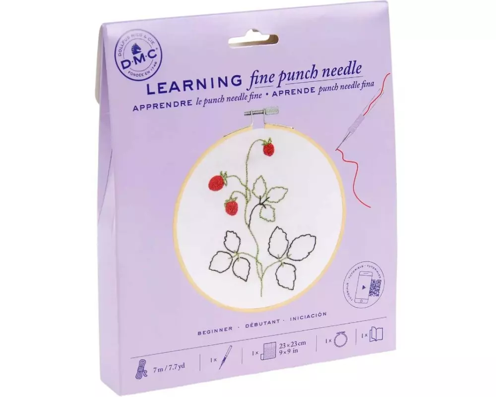 DMC Stickset Starter Kit Erdbeermotiv