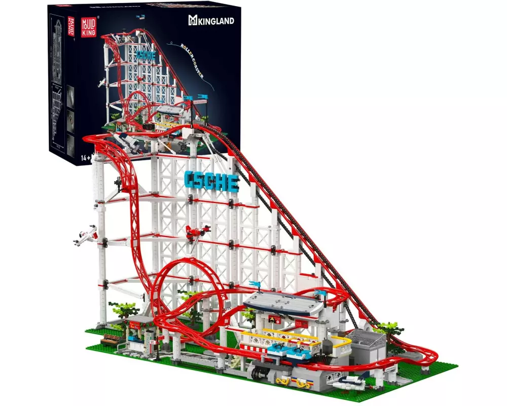 Mould King 11014 Achterbahn mit Elektroantrieb