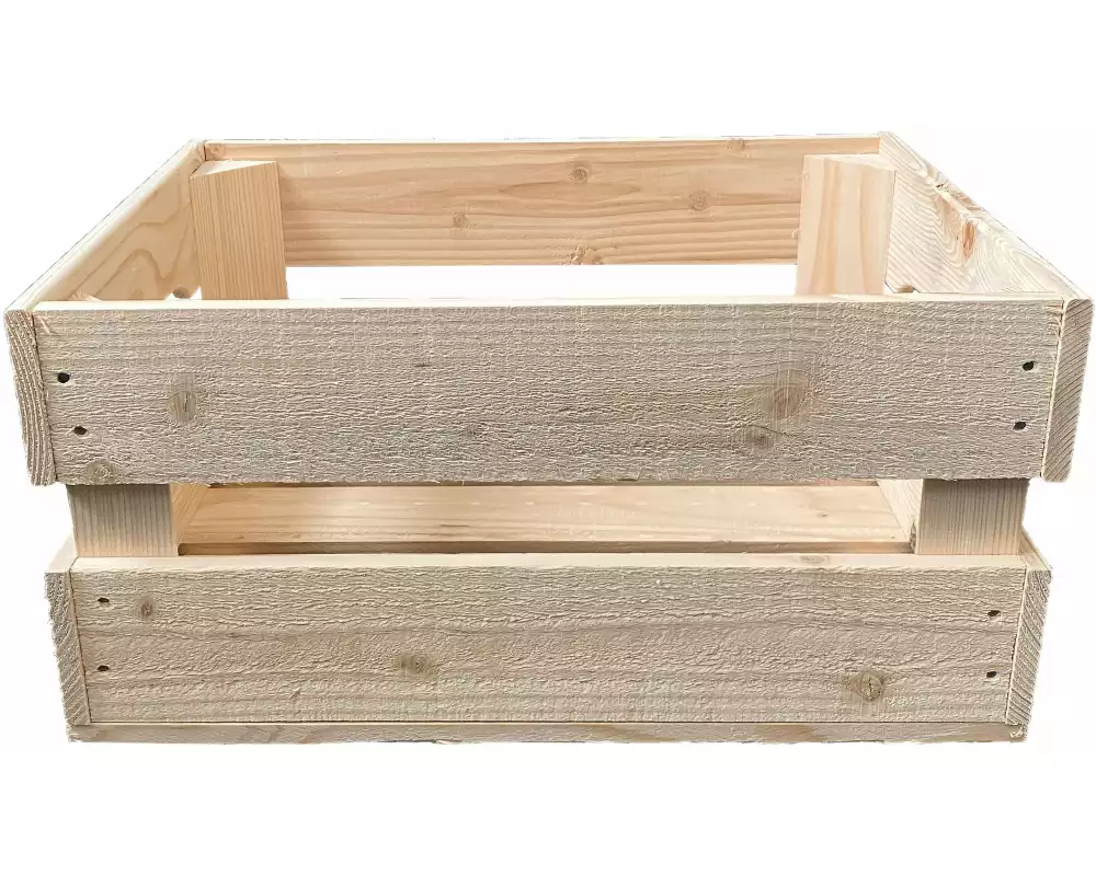 Holz Zollhaus Obstharasse Fichte / Tanne, Roh 40 x 30 x 20 cm