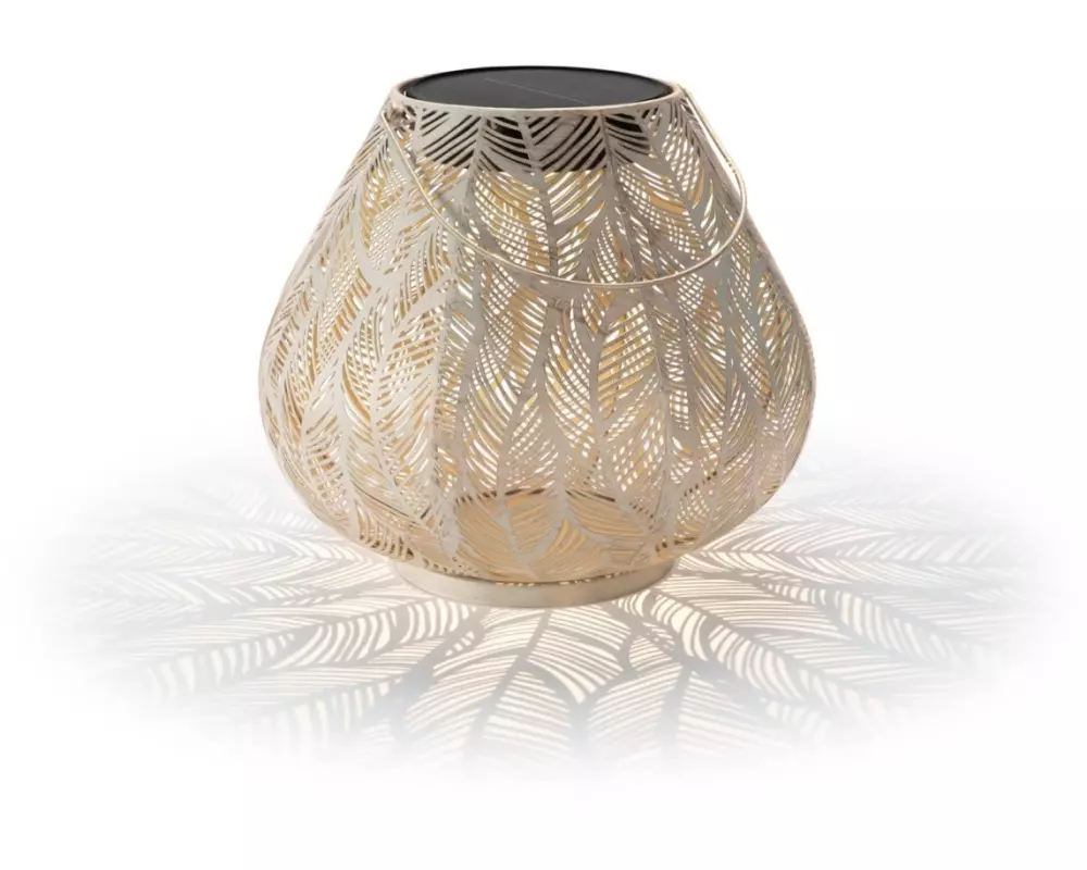 STT Laterne Solar Antic Julia, Ø 29 cm, Alt Weiss