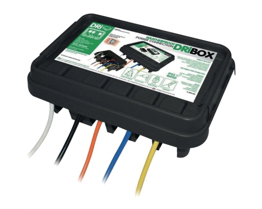 Dri Box Kabelverstauung gross, IP55, 5x Kabeleinführung, schwarz
