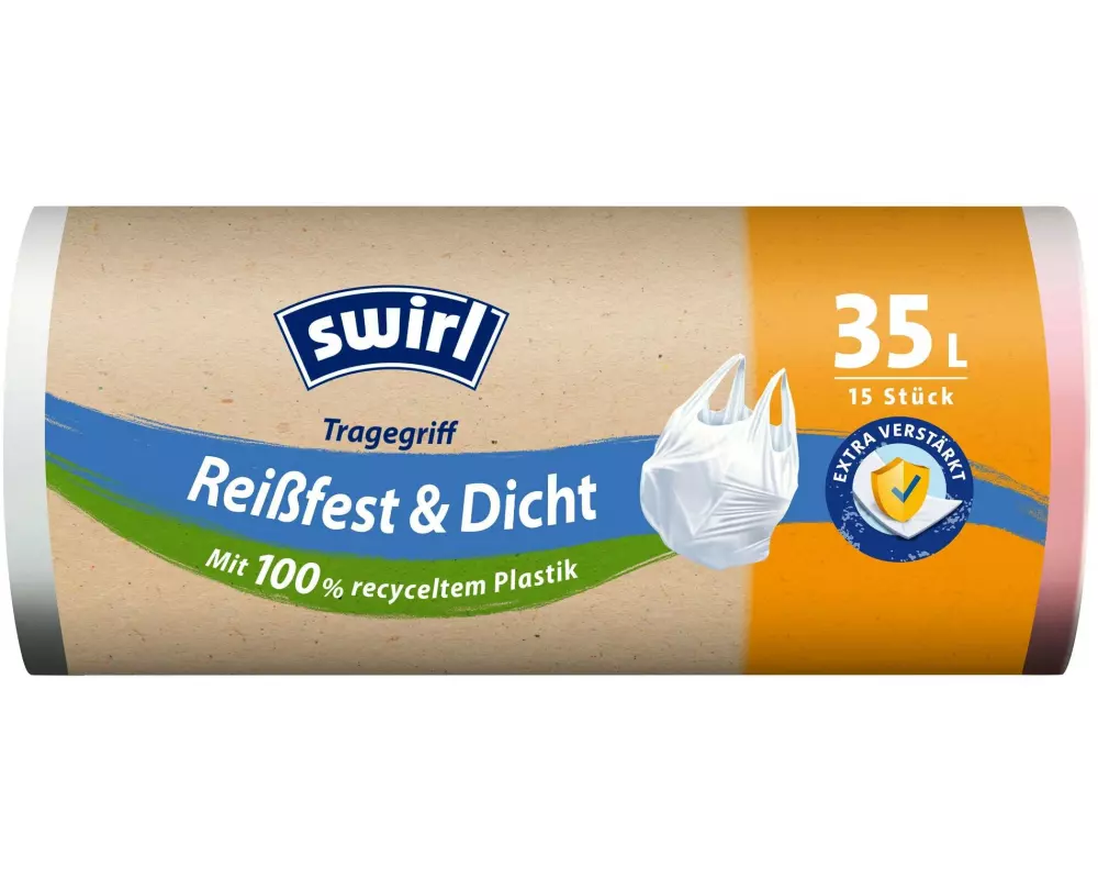 Swirl Müllbeutel Reissfest und Dicht 35 l, 15 Stück