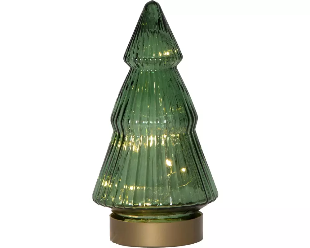 Star Trading Glas Decoration Verde, Warmweiss, Grün