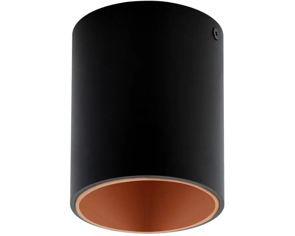 EGLO Leuchten Aufbauspot POLASSO Schwarz-Kupfer