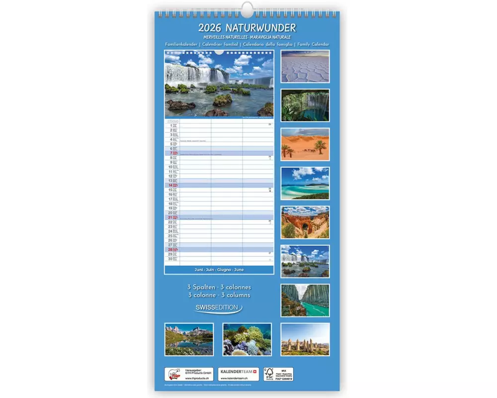 TH Familienkalender Naturwunder 2026