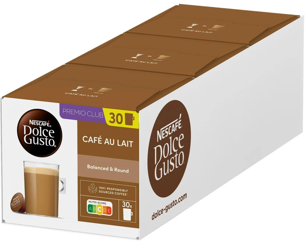 Nescafé Kaffeekapseln Dolce Gusto Café Au Lait 90 Stück
