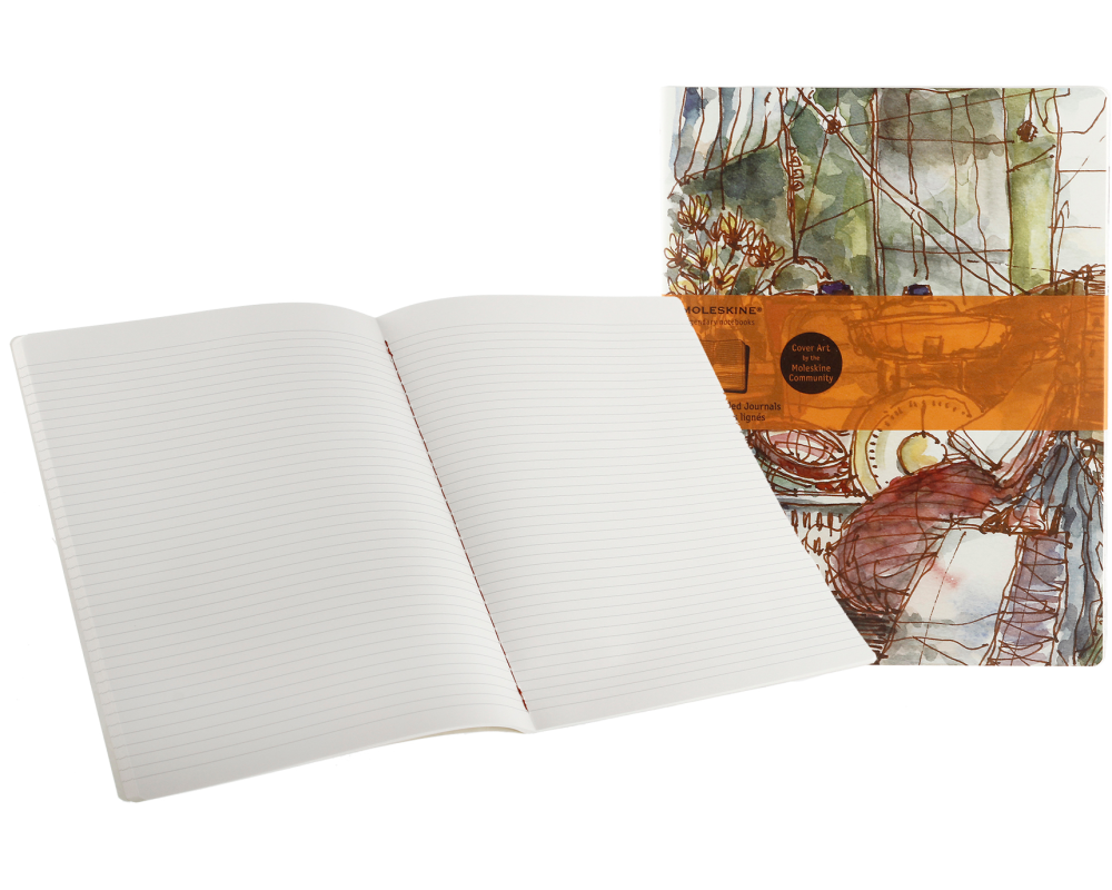 MOLESKINE Notizheft Cover Art A4 898-3 liniert 2 Stück