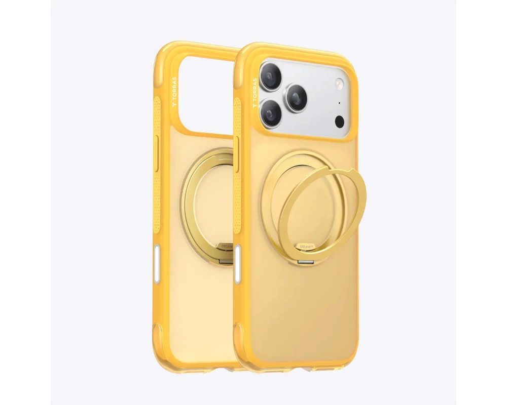 Torras Ostand O3 Air Schutzhülle, iPhone 17 pro, gelb