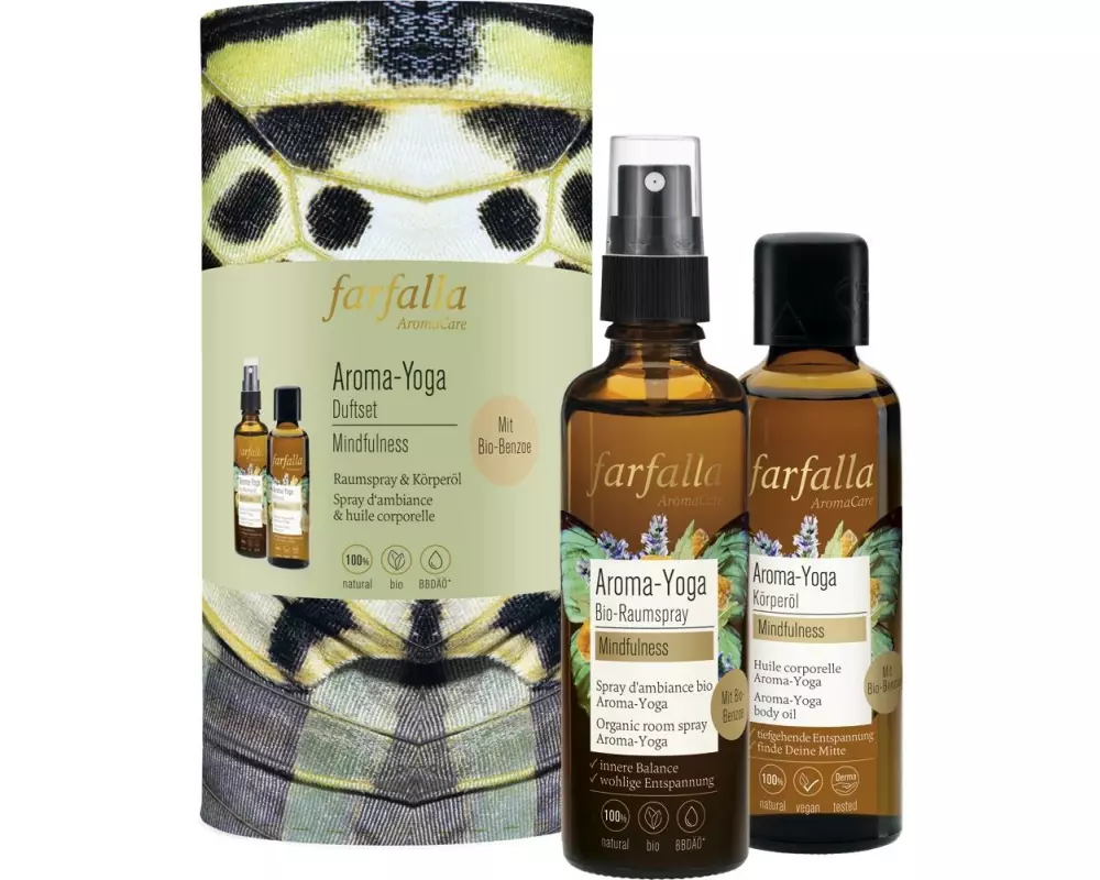 Farfalla Duft-Öl Set Aroma-Yoga Mindfulness 2-tlg.