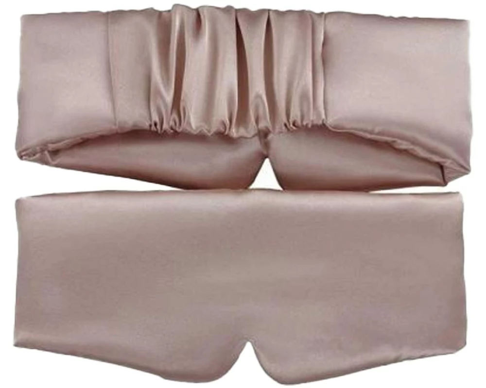 Beldura Satin Schlafmaske Satin Schlafmaske Rosa