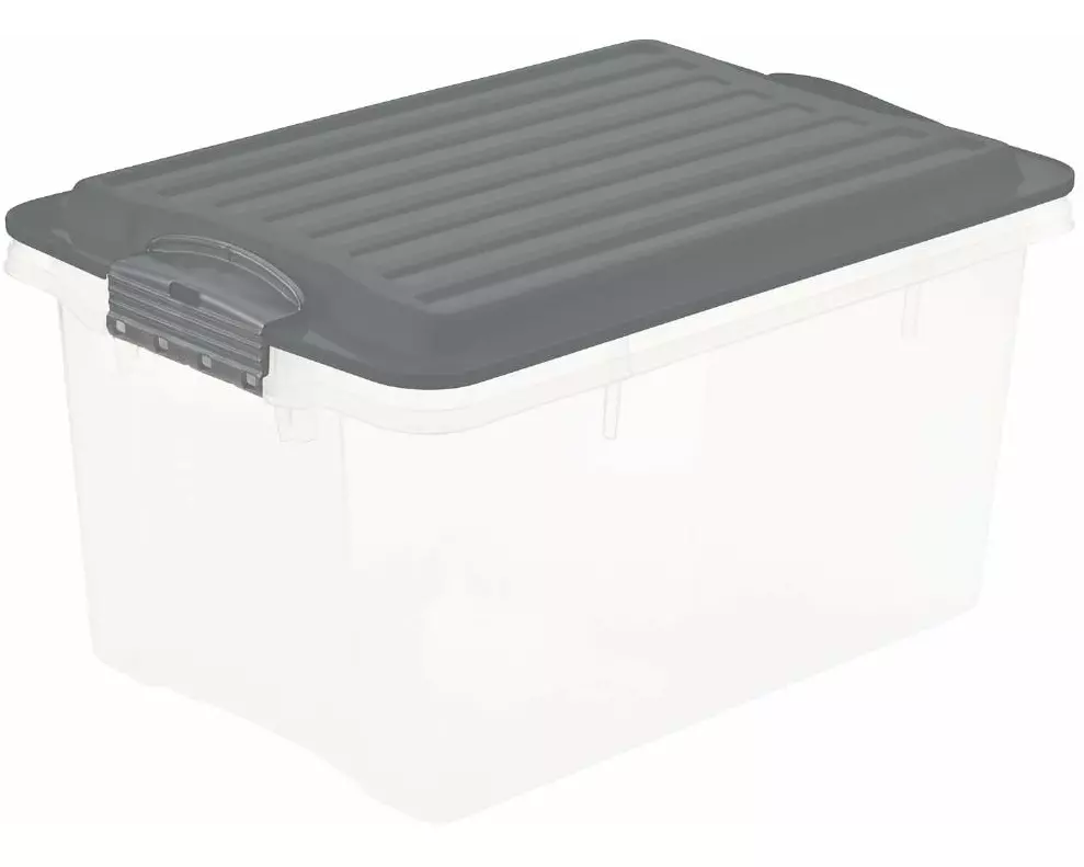 Rotho Aufbewahrungsbox Compact A5 / 4.5 Liter Anthrazit