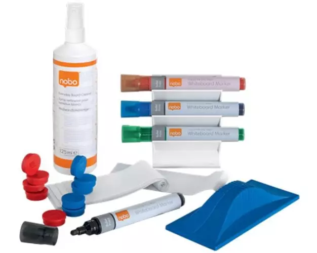 Nobo Starter-Kit für Whiteboards, 32-teilig