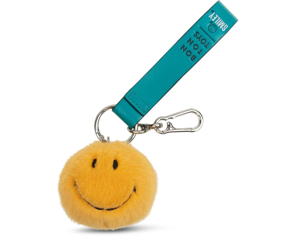 Bon Ton Toys Schlüsselanhänger Smiley ECO Fuzzy Gelb 7 cm