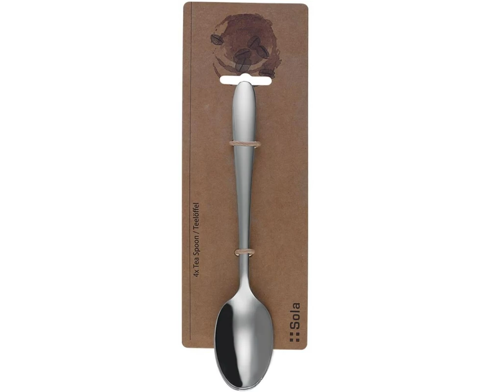 Sola Kaffeelöffel Basic Alpha, poliert, 4 Stück