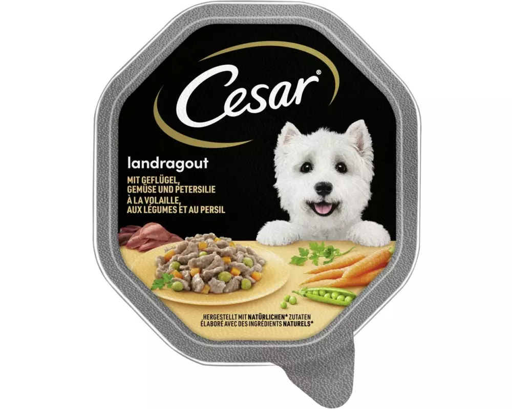 Cesar Landküche Geflügel & Gemüse in Sauce 14 x 150 g