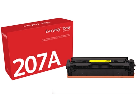 Everyday Yellow Toner by compatible with HP 207A (W2212A), Standard capacity. Black toner page yield: 1250 pages, Colour toner page yield: 1250 pages, Printing colours: Yellow, Quantity per pack: 1 pc(s)