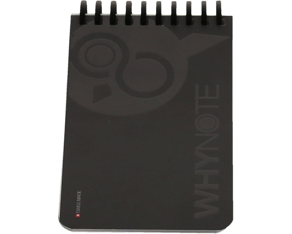 WHYNOTE Notizbuch A6 WNPBOK01 starter-kit, schwarz