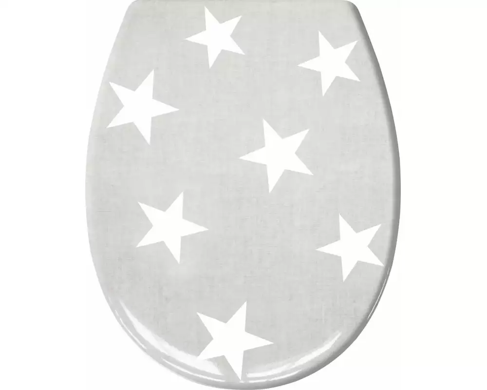 Kleine Wolke Toilettensitz Nova mit Absenkautomatik, Grau/Weiss