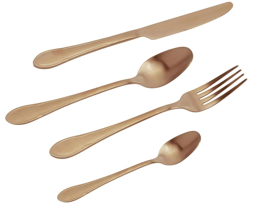 Kare Besteck-Set Cucina, 16-teilig, Kupfer Matt