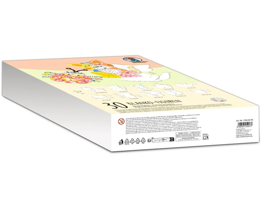 URSUS Bastelpapier Figuren, Weiss