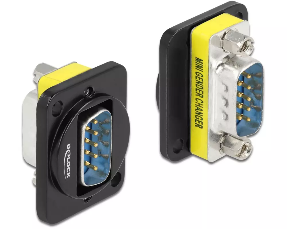 Delock D-Typ Modul DB9 Stecker zu DB9 Stecker 0 m