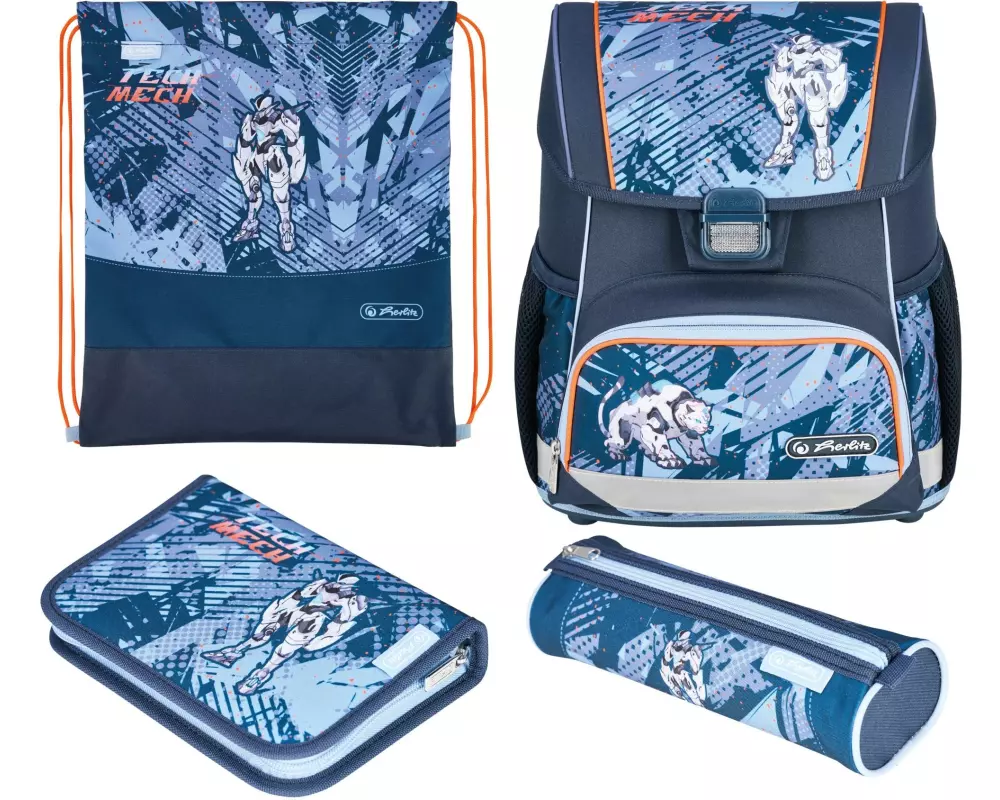 Herlitz Schulthek-Set Loop Plus TechMech 17 l