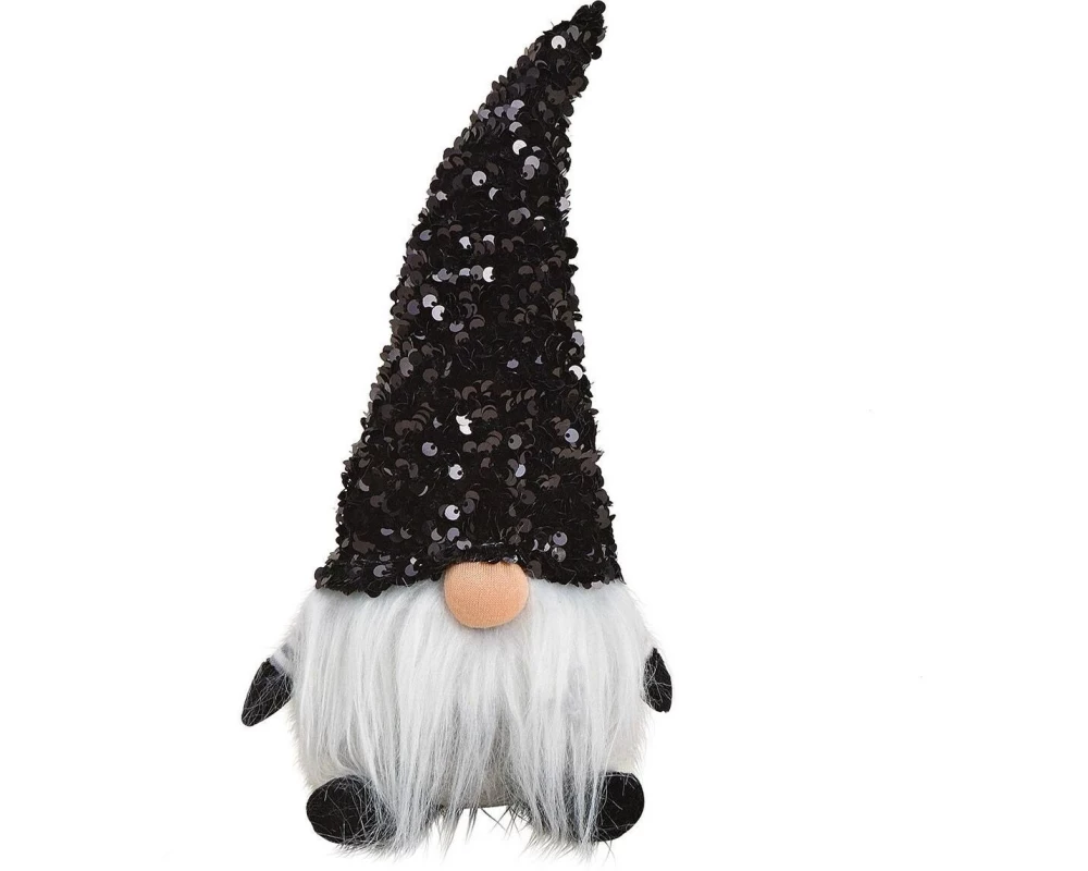 G. Wurm Weihnachtsfigur Wichtel 14 x 29 x 11 cm, Grau/Schwarz