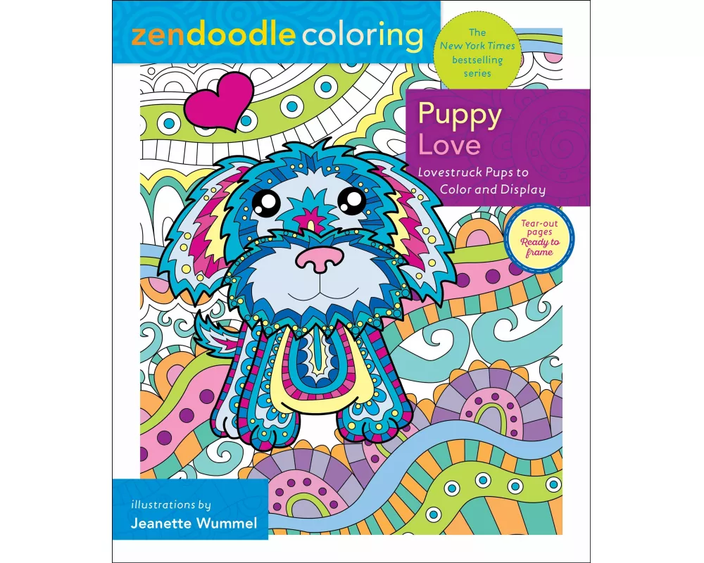 Zendoodle Coloring: Puppy Love