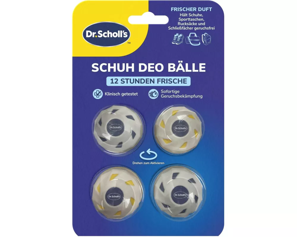 Scholl OdorX Sneaker Balls 4 Stück