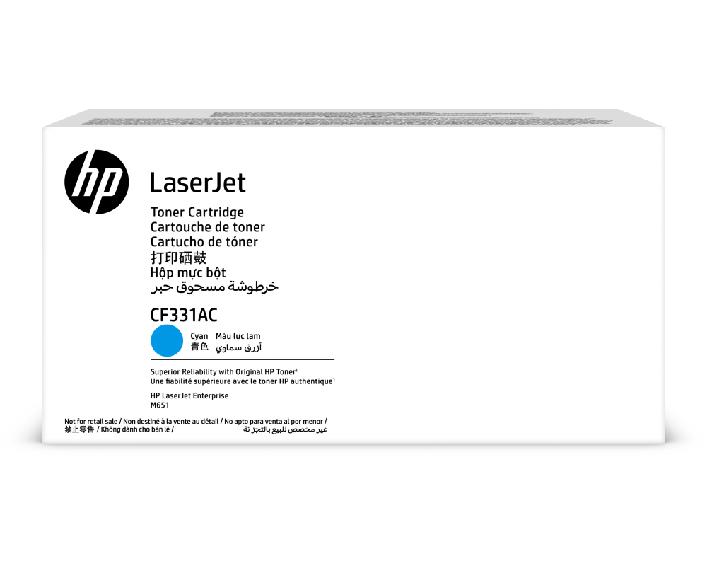 HP Toner-Modul Contract cyan CF331AC CLJ Enterprise M651 15'000 S.