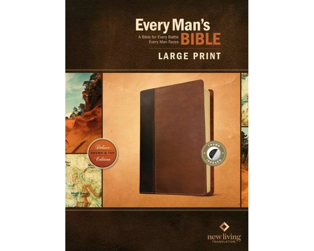 Every Man's Bible NLT, Large Print, Tutone