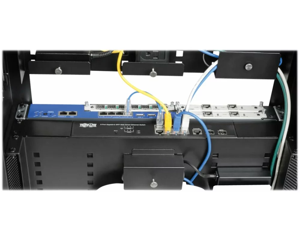 EATON, SmartRack, 3U, 19inch, Indoor, Modular, Vertical, Wall, Box, and, 4x, RJ45, Terminal, Block