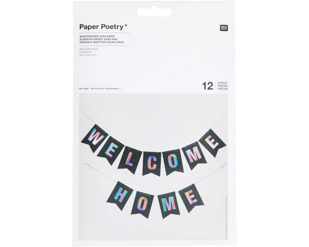 RICO DESIGN Girlande Kratzpapier 500048