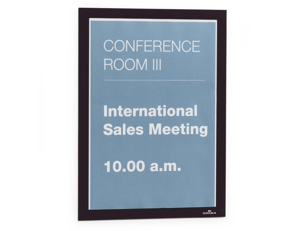 DURABLE Info-Rahmen DURAFRAME A4 489901 205x290x17mm, schwarz