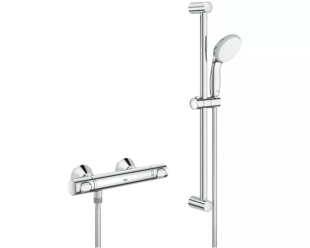 GROHE Duscharmatur-Set Precision Flow THM mit Brausegarnitur