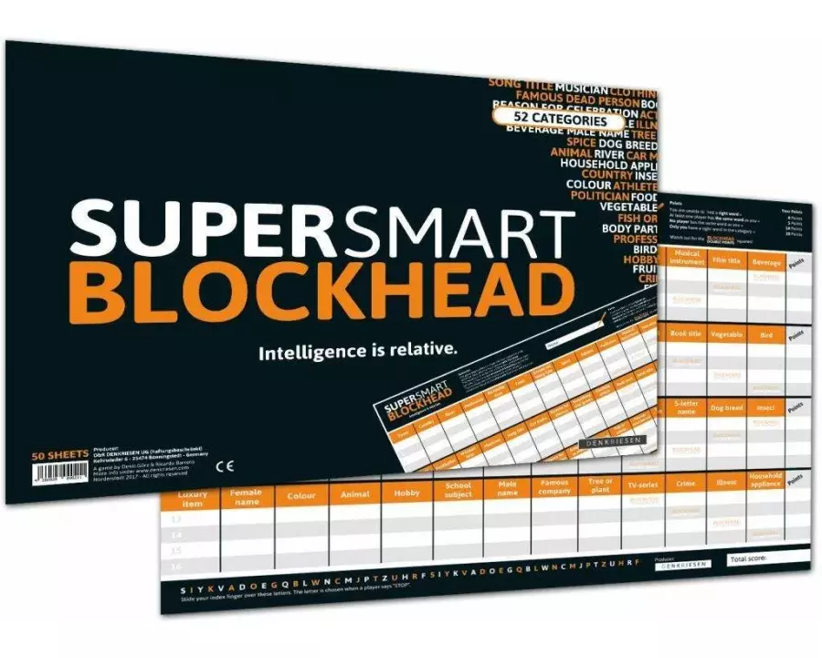 SUPER-SMART-BLOCKHEAD - "Intelligence is relative"