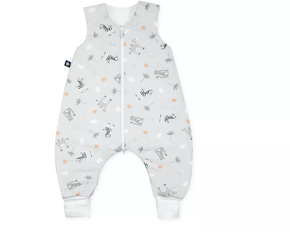 Julius Zöllner Baby-Ganzjahrschlafsack Jumper Jersey Savanne Grau 92 cm