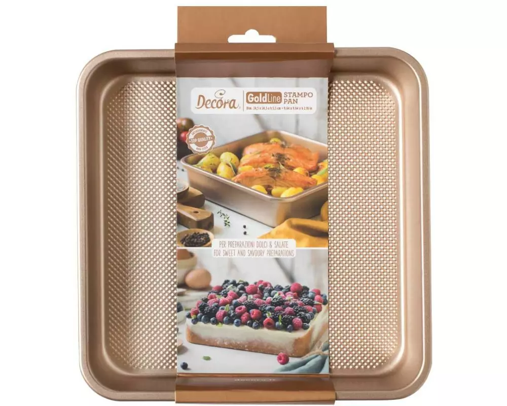 Decora Backform Rose Gold, 24.5 x 24.5 cm