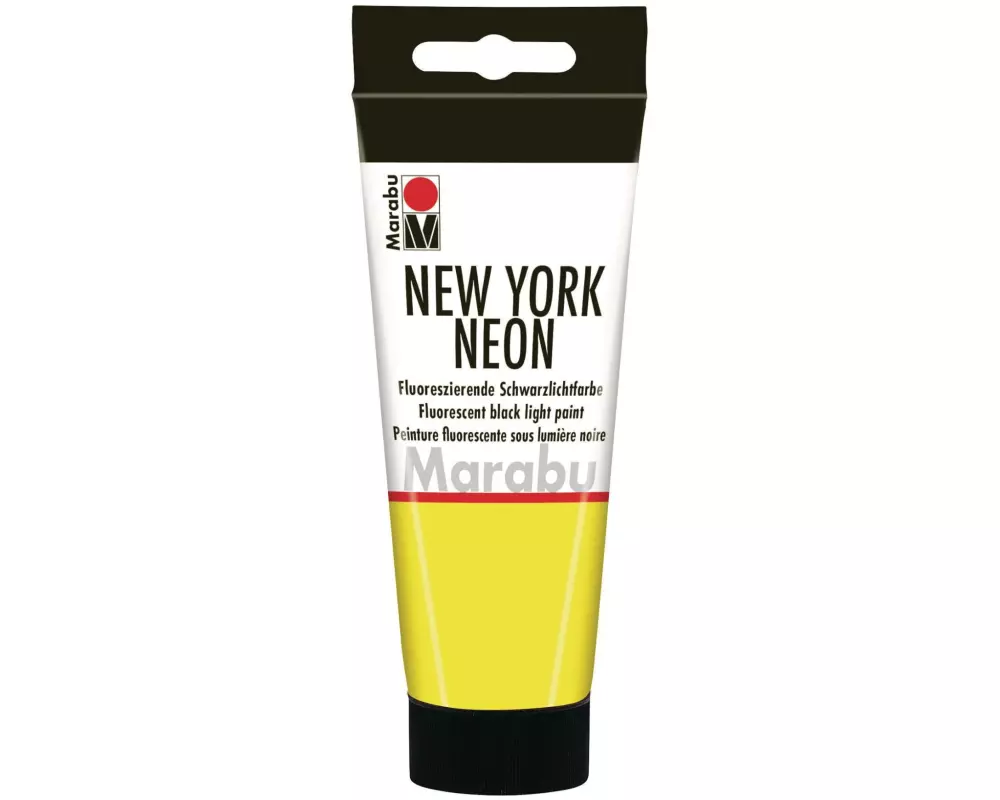 Marabu Schwarzlichtfarbe New York Neon 100 ml, Gelb