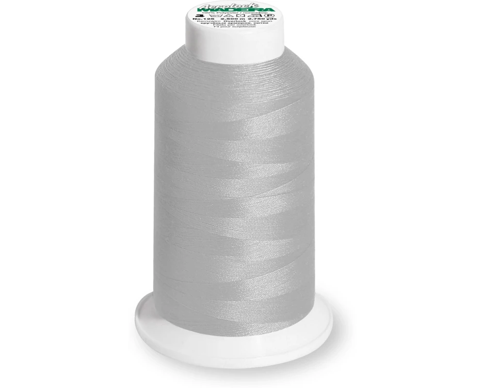 Madeira Näh-, Quilt und Overlockgarn Aerolock 125 Grau, 2500 m
