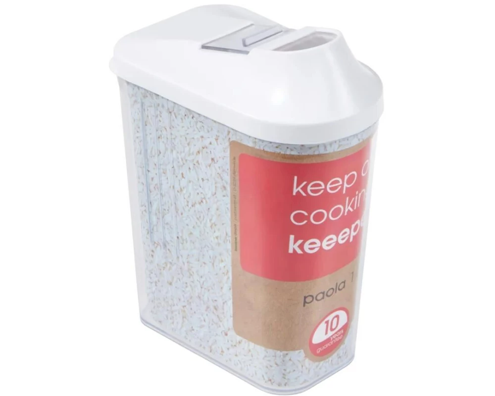 keeeper Paola 0.5 l, Transparent/Weiss
