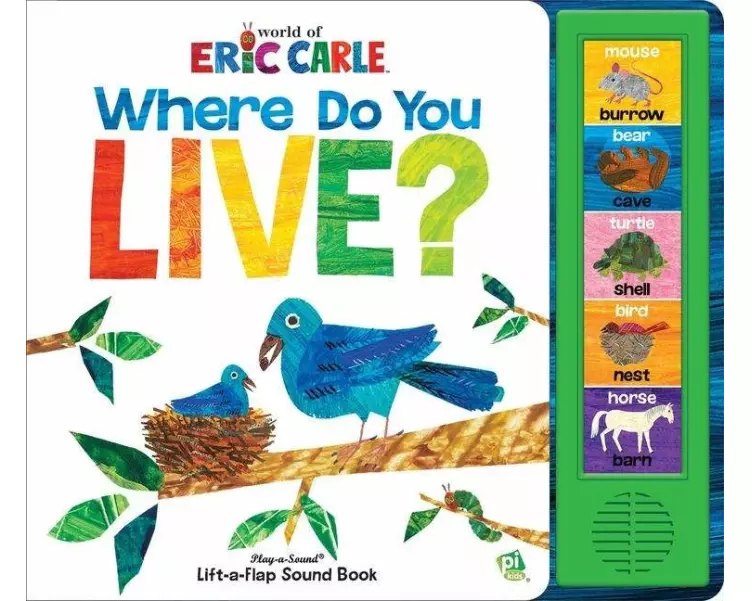 World of Eric Carle: Where Do You Live? Lift-a-Flap Sound Book