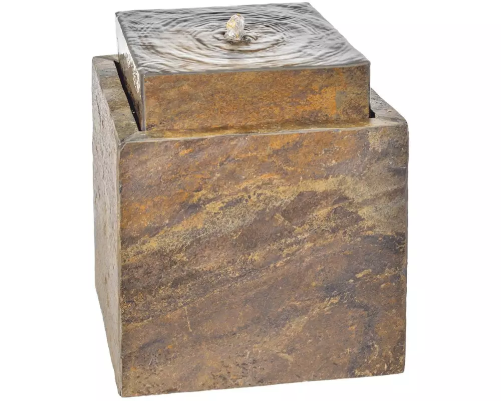 CLIMAQUA Outdoor Brunnen Vida 30 aus Naturschiefer, 37 cm