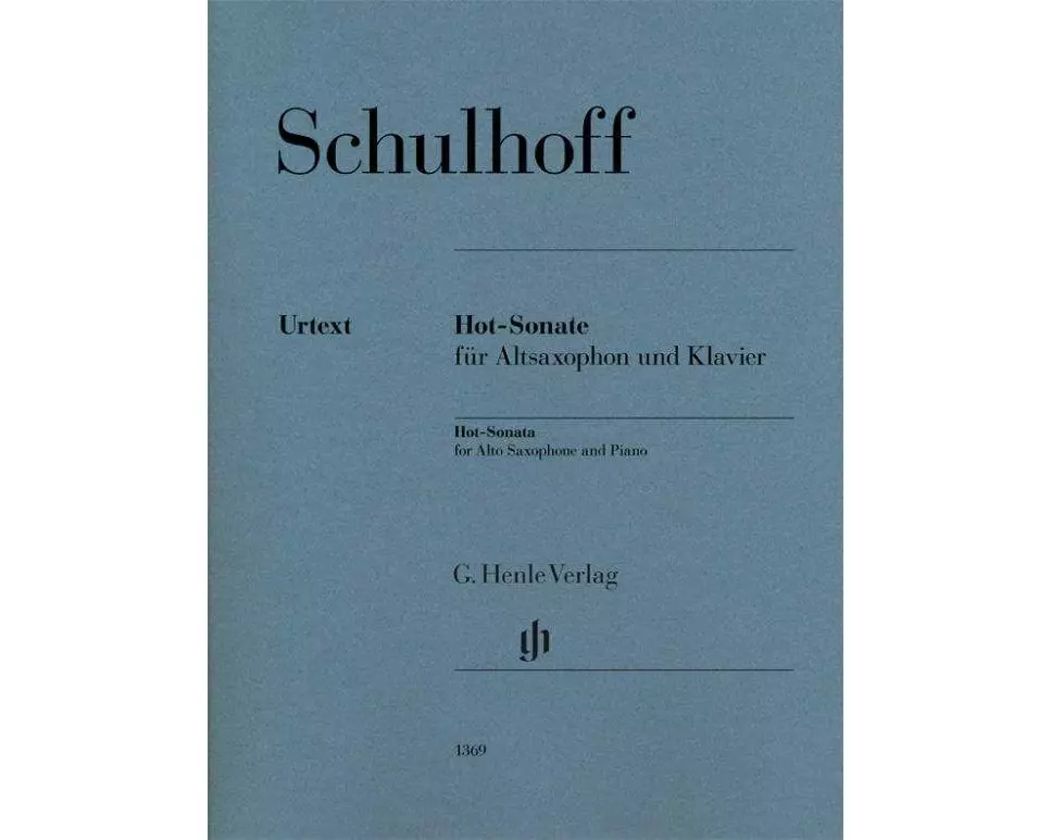 Hot-Sonate für Altsaxophon und Klavier, Urtext