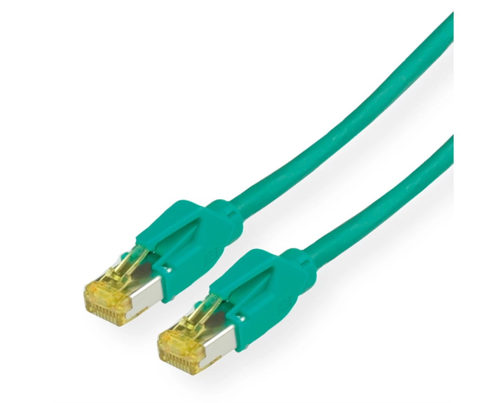 KERPEN Patchkabel Cat.6A (Class EA) S/F, MegaLine F6-90, HiRose TM31, LS0H, grün, 0,5 m