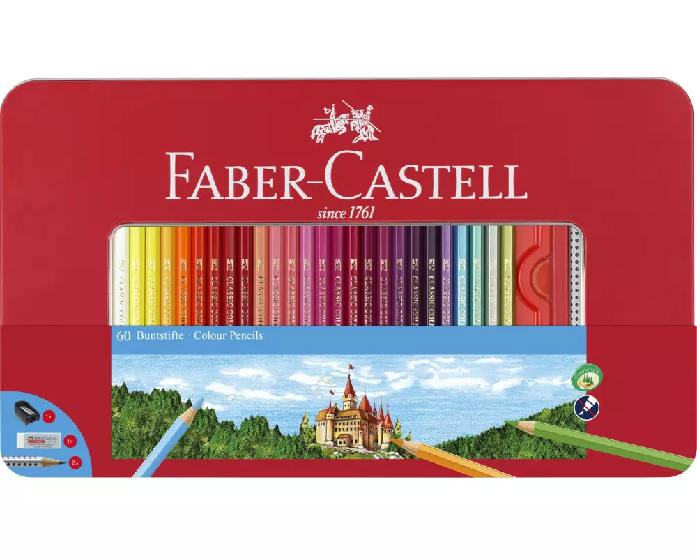 Faber-Castell Farbstifte Hexagonal 60er Metalletui