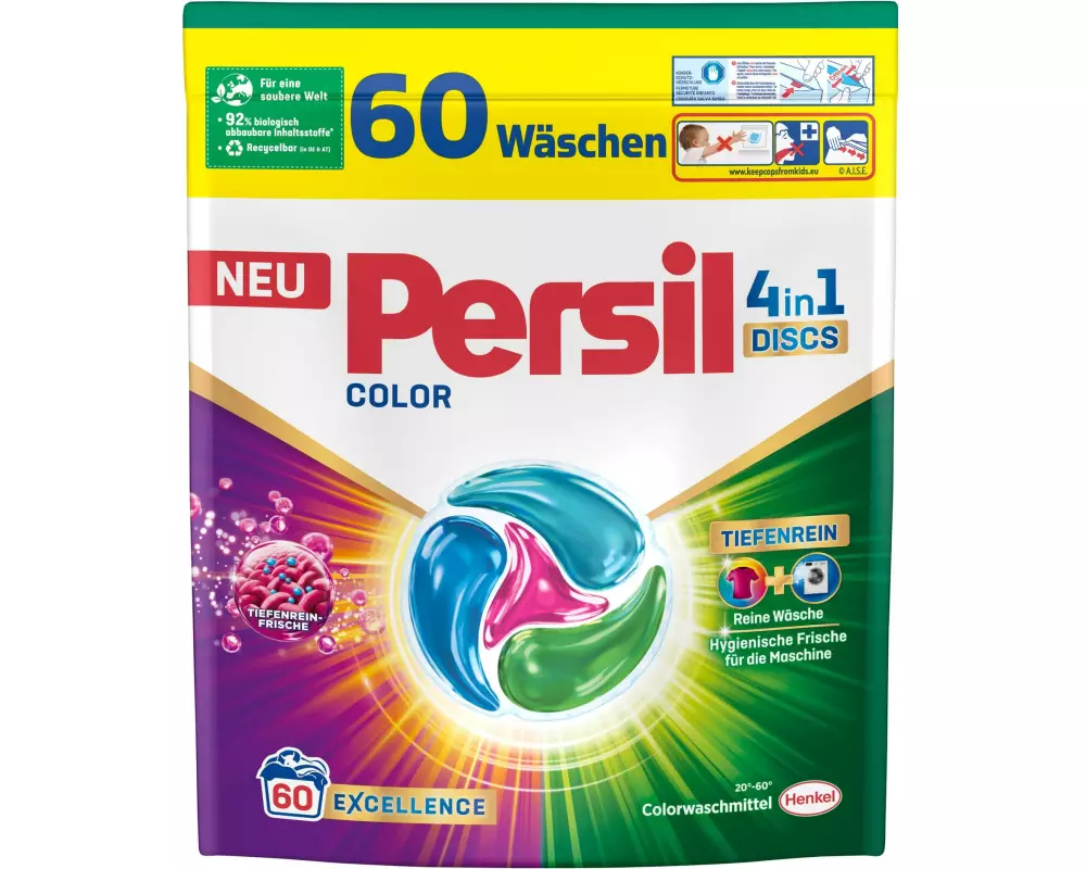Persil Waschmittel Kapseln Color Discs, 60 WG, 1.5 kg