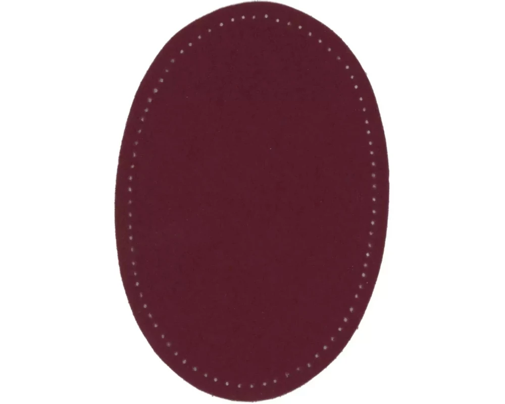 Prym Applikation 9.5 x 14.5 cm Lederimitat, Dunkelrot, 2 Stück