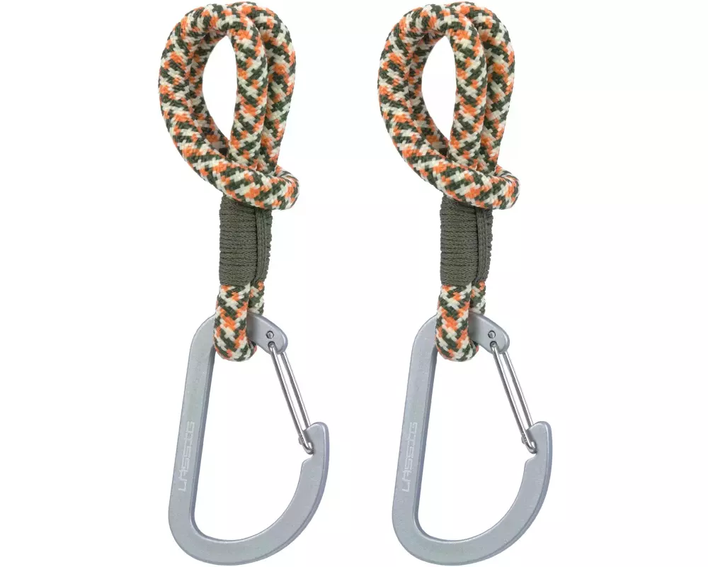 Lässig Befestigungshaken Cord 2er Set Olive/Red/Vanilla
